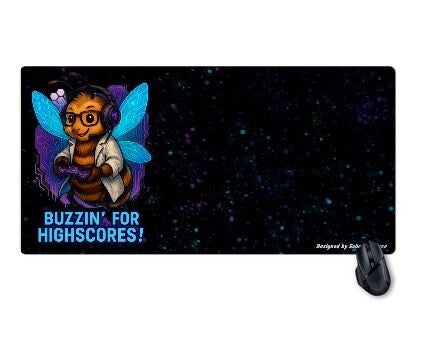 Mousepad „Buzzing for Highscores“ –in 3 Größen erhältlich  ab 14,95€