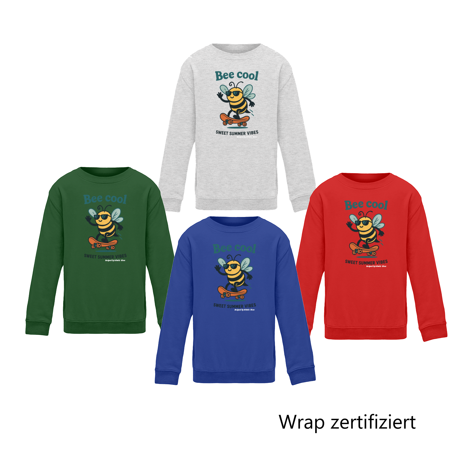 Bee Cool – Kinder Sweatshirt mit Honig-Vibes für kühle Tage! 🐝🧥