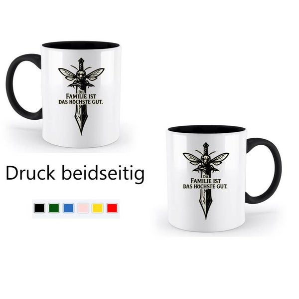 2-farbige Tasse "Familie"