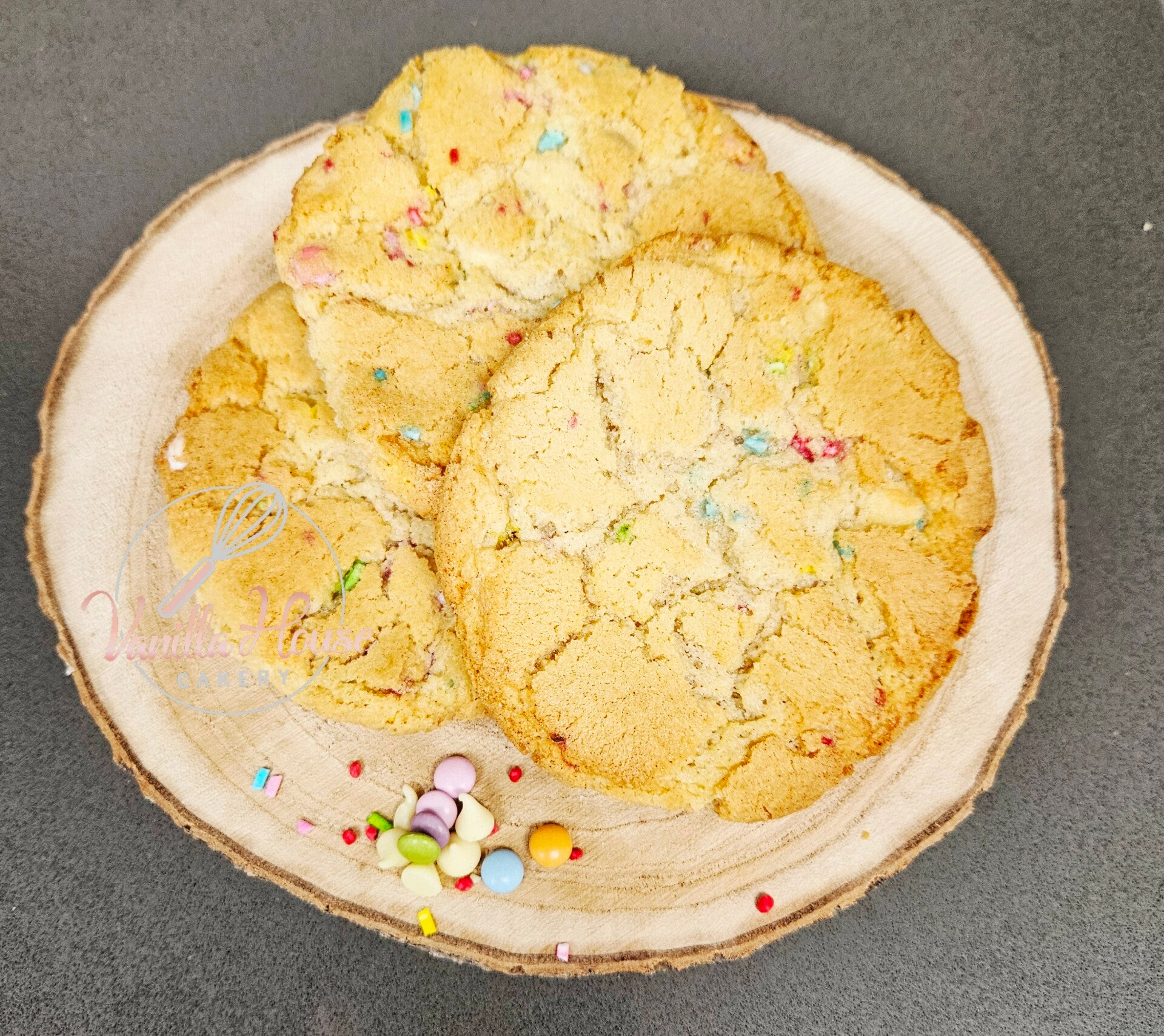 Rainbow chocolate cookies