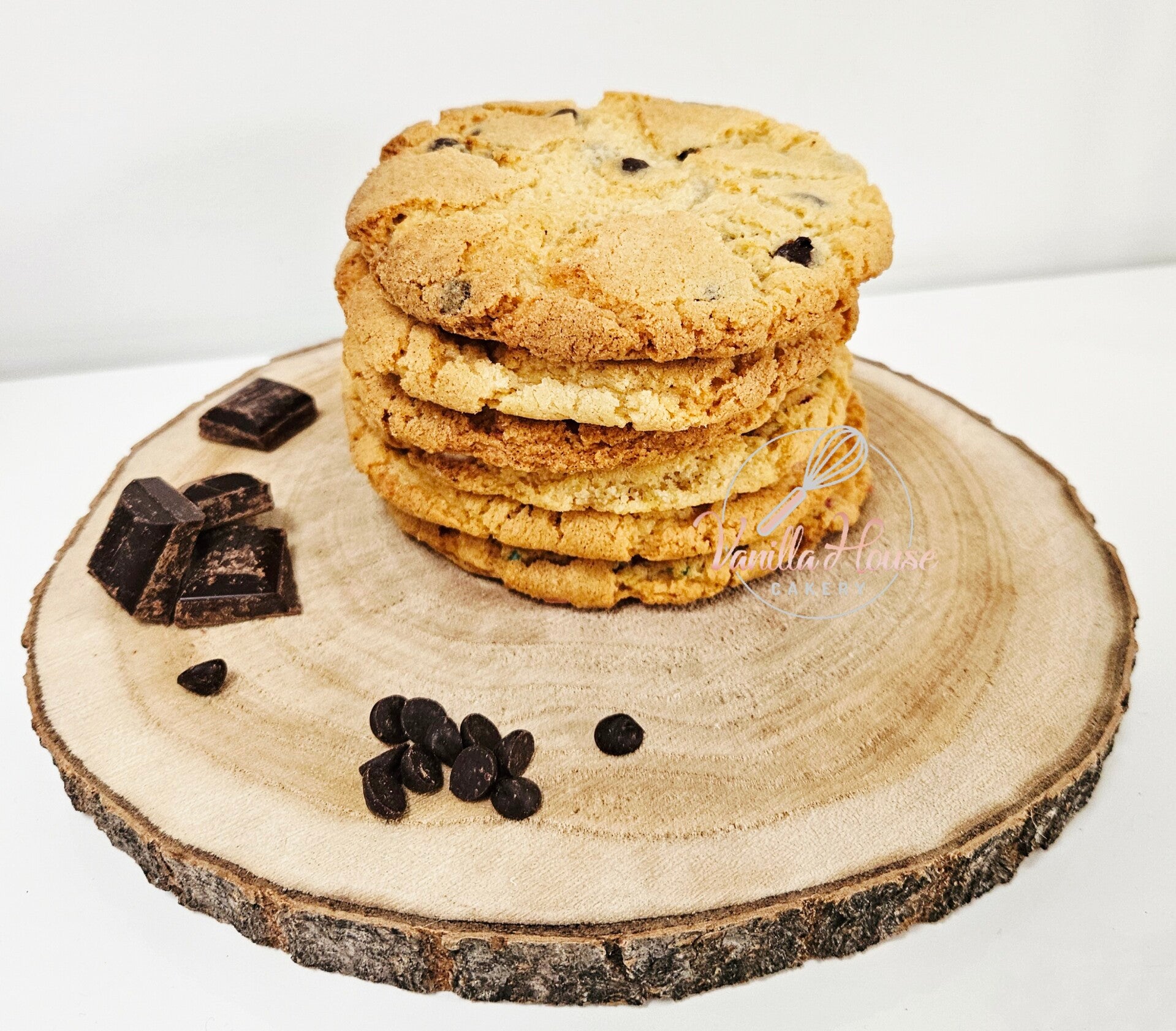 Vanilla chocolate chip cookies