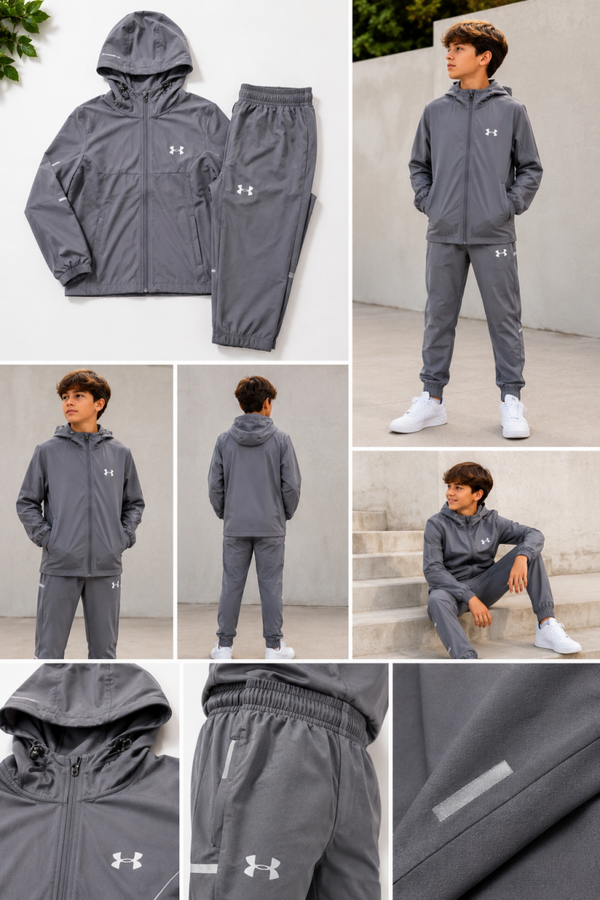 Survêtement enfant Under Armour Gris