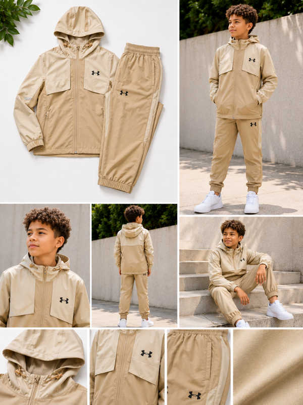 Survêtement Under Armour Beige 12ans