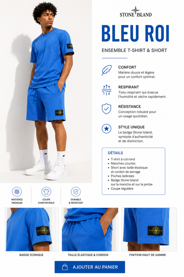 Ensemble Stone Island Short T-shirt