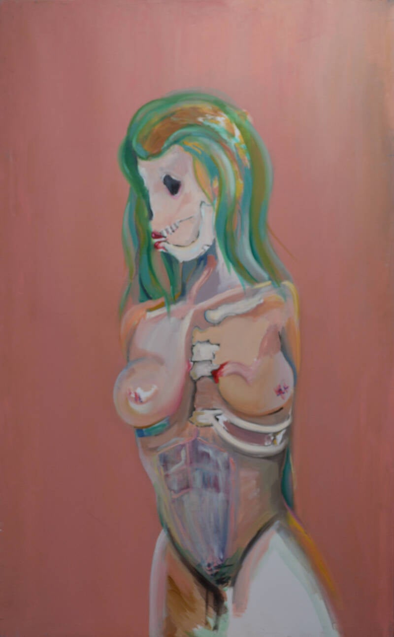 Green-Head. 2011. Óleo/lienzo. 130 x 80 cm.