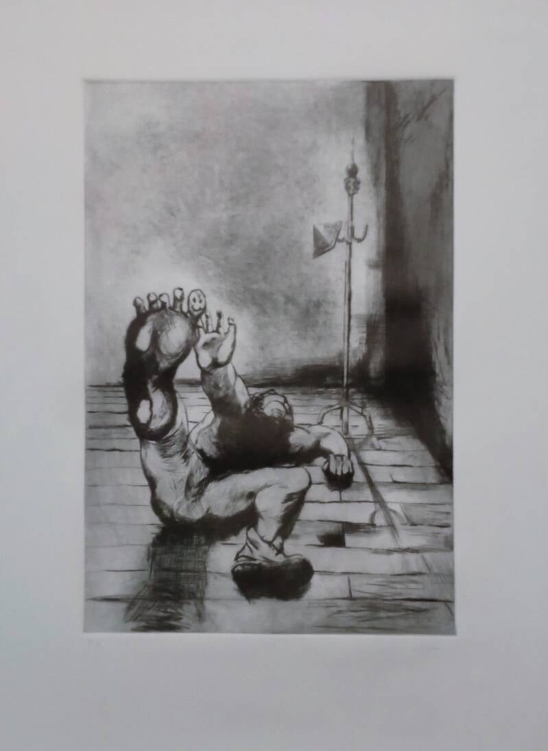 El loco. Aprox. 2014. Punta seca.