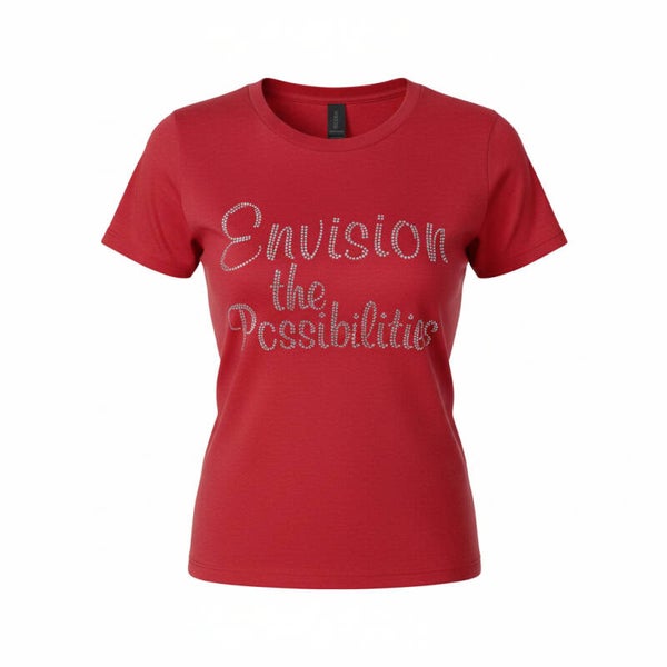 ENVISION THE POSSIBILITIES RHINESTONE T-SHIRT