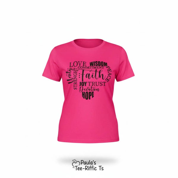 LOVE WISDOM FAITH  T-SHIRT