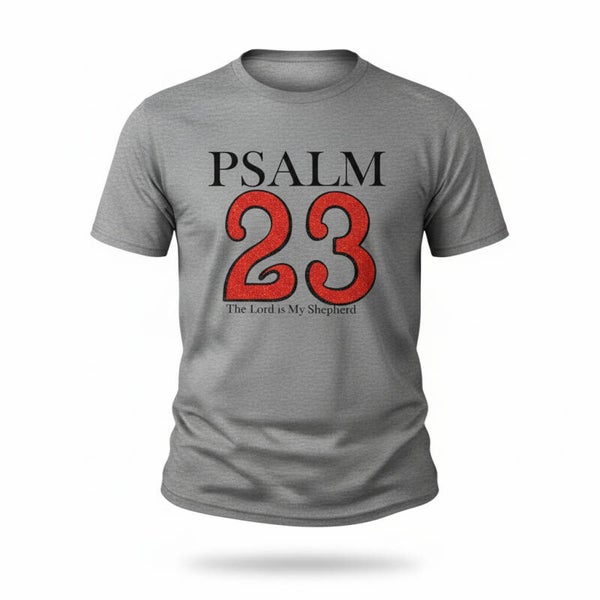 PSALM 23 LAYERED WITH GLITTER  T-SHIRT
