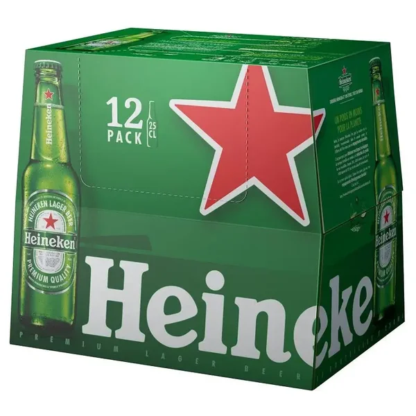 Pack de 12 bières Heineken
