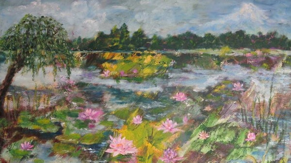 Lotus pond landscape