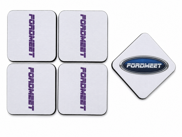 Set of 4 printed foam coasters