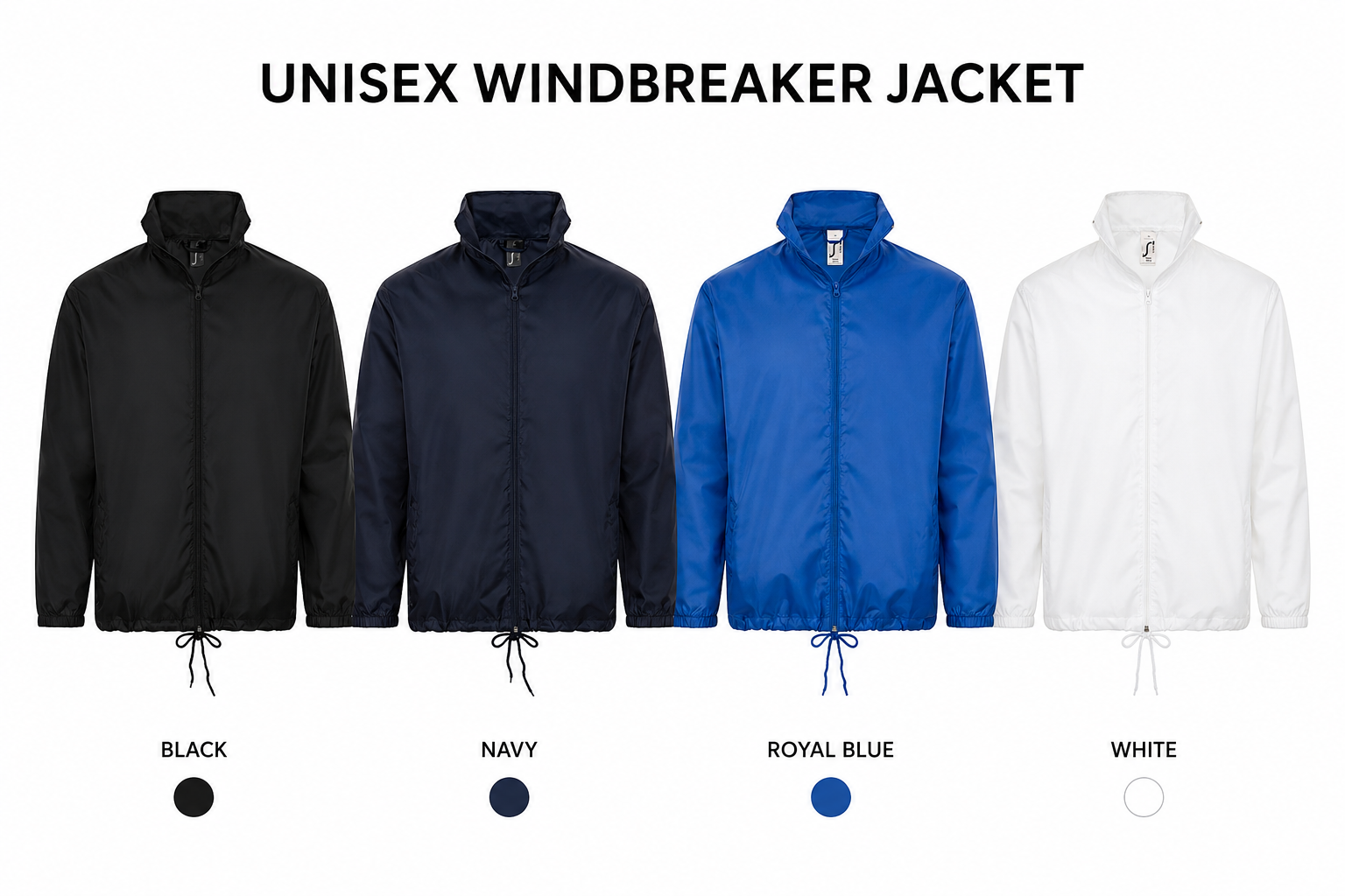 Single layer lightweight windbreaker