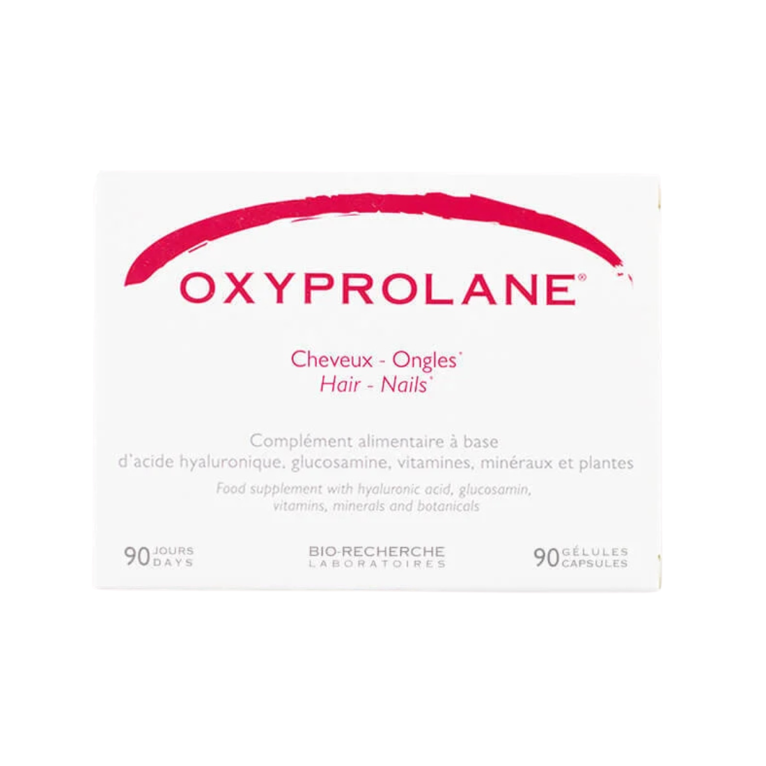 Oxyprolane Cabello y Uñas Nutre   90 Cápsulas, El folículo piloso desde el interior. Hace que las uñas sean más fuertes y duras.