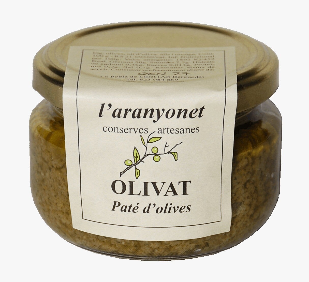 Green olive pâté -L'Aranyonet- 100gr