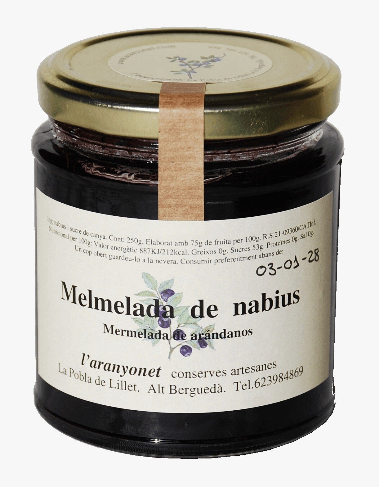 Blueberry Jam -L'Aranyonet- 250gr