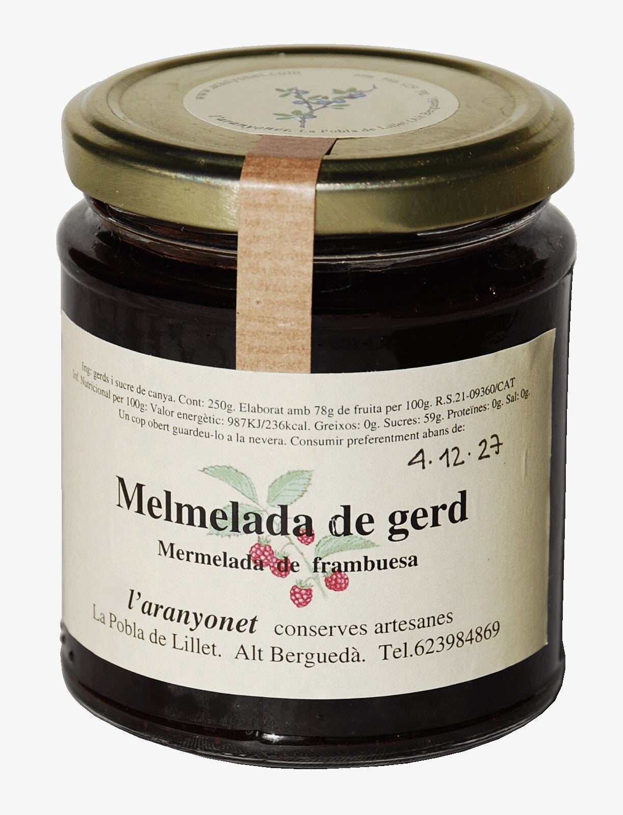 Raspberry Jam -L'Aranyonet- 250gr