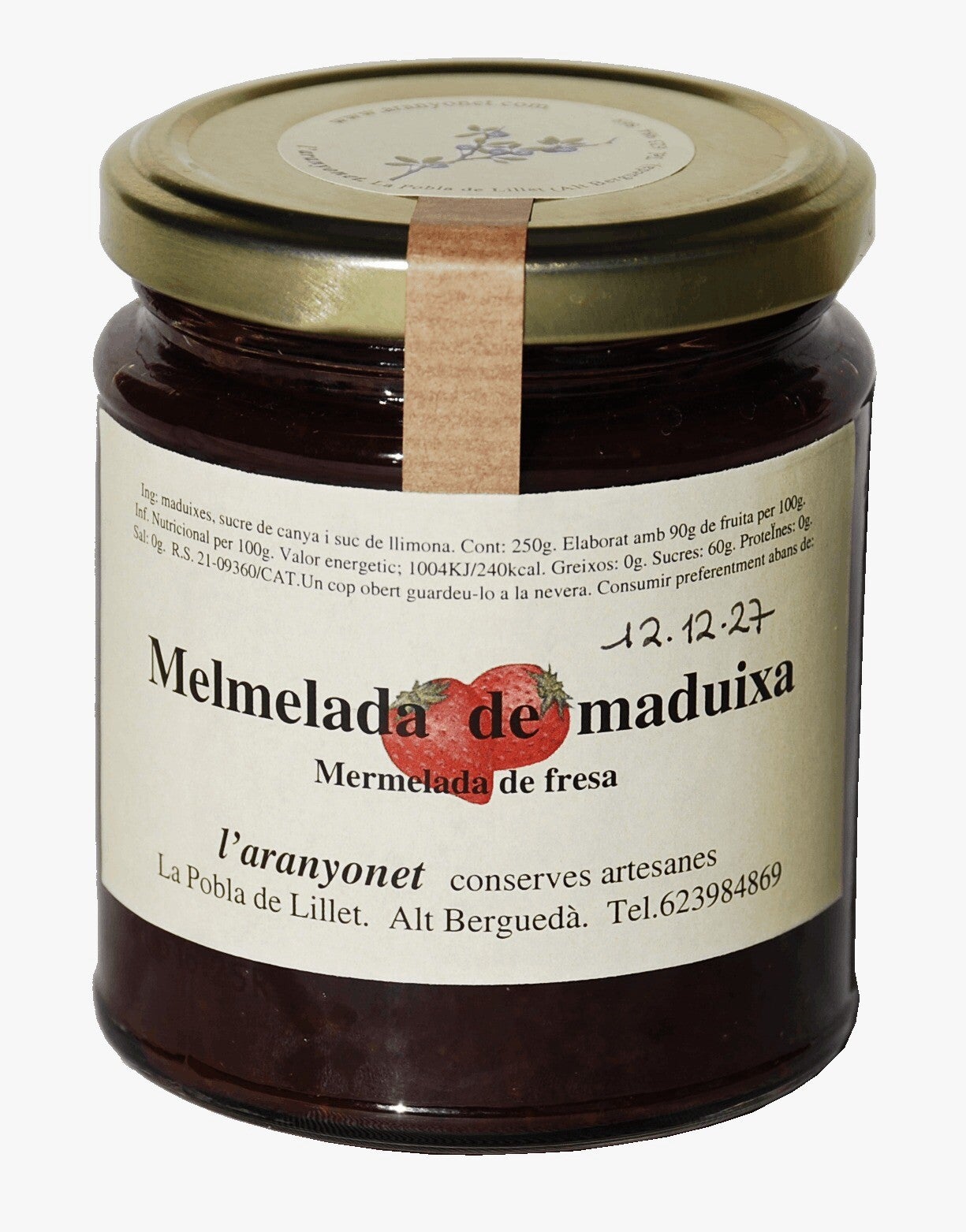 Strawberry Jam -L'Aranyonet- 250gr