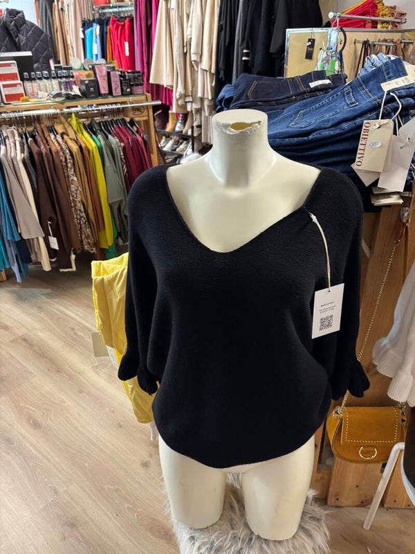 Trui met vlindermouwen