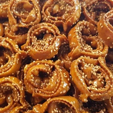 CHEBAKIA MAROCAINE AUX AMANDE 1Kg