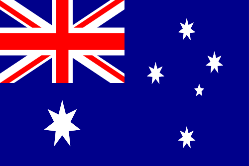 Australia flag illustration