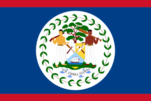 Belize flag illustration