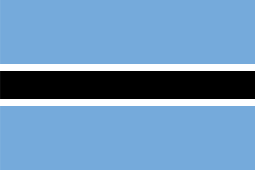 Botswana flag illustration