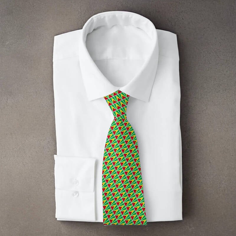 With its striking geometric design, this tie adds bold personality and cultural significance to any outfit, whether formal or casual.