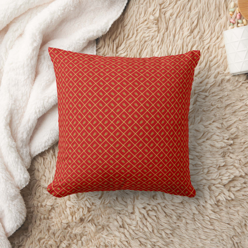 Montenegro flag square pillow featuring modern patchwork flag design.