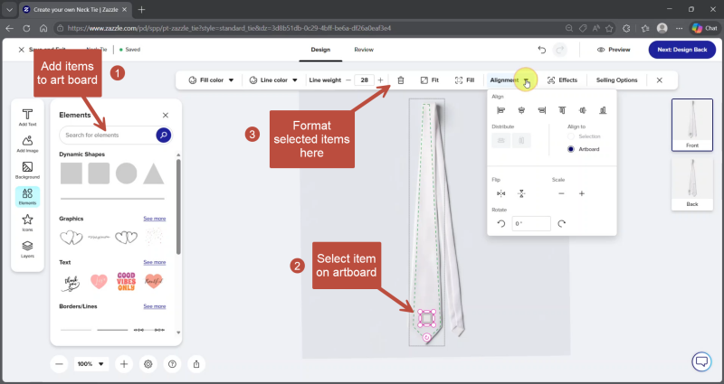 Screenshot of Zazzle designer's new user interface