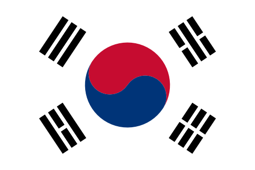 South Korea flag illustration