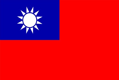 Taiwan flag illustration
