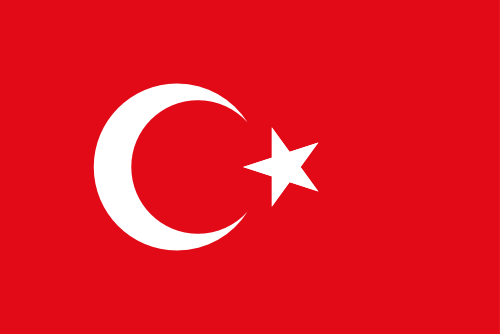 Turkey flag illustration