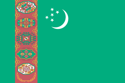 Turkmenistan flag illustration