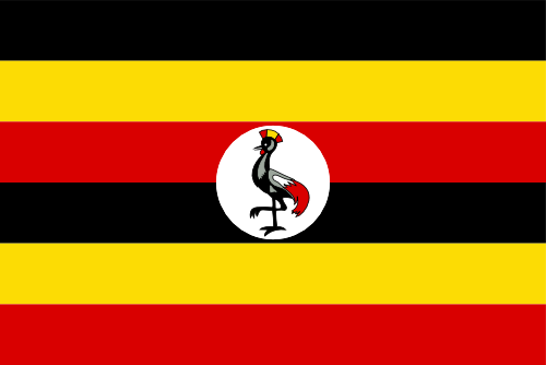 Uganda flag illustration