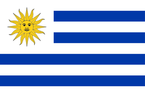 Uruguay flag illustration