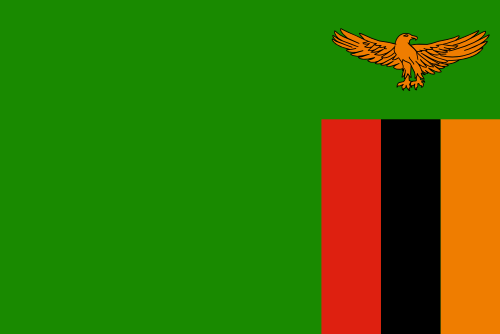 Zambia flag illustration