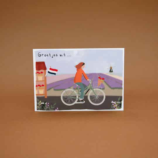 Ansichtkaart - Groetjes uit de bollenstreek