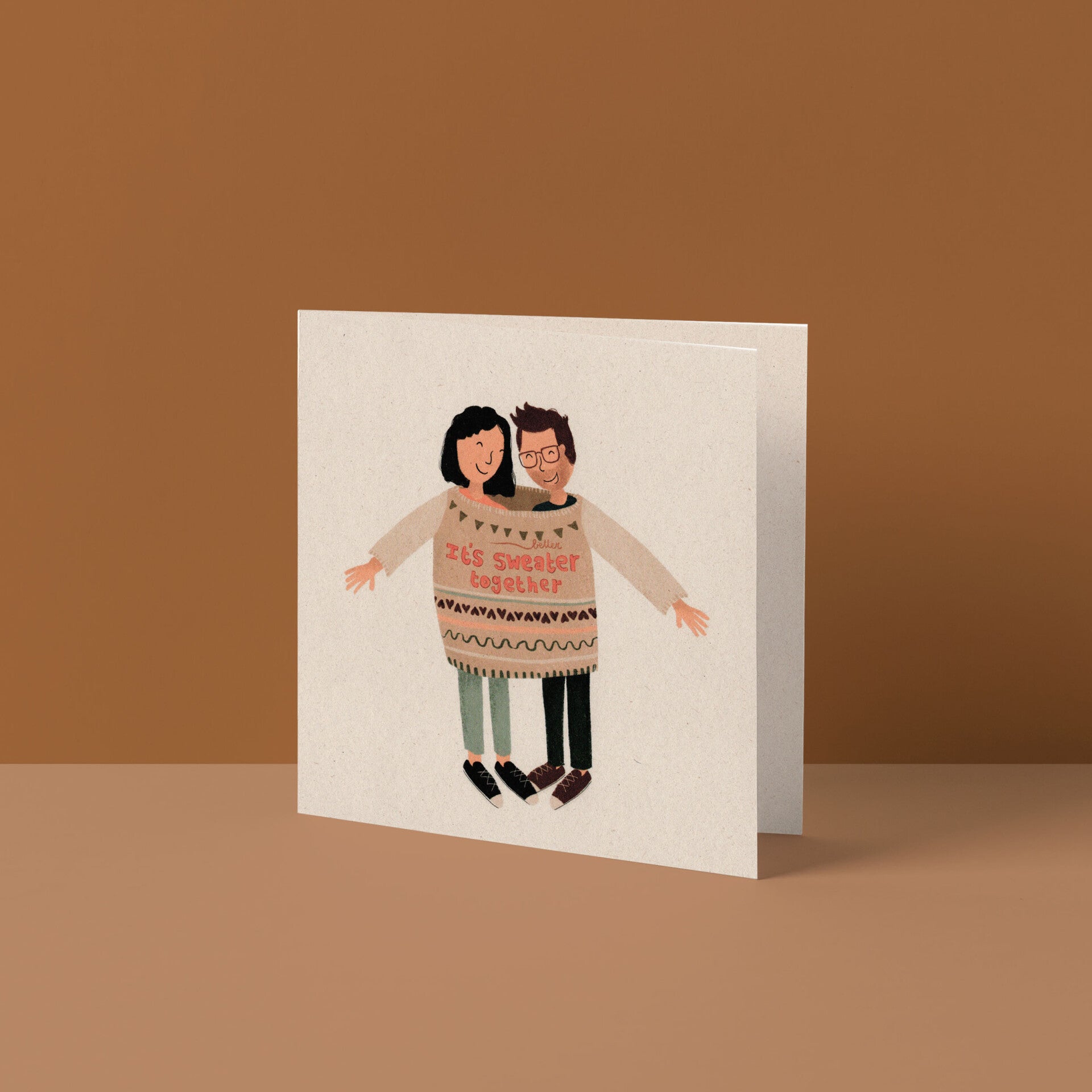 Wenskaart - Sweater together