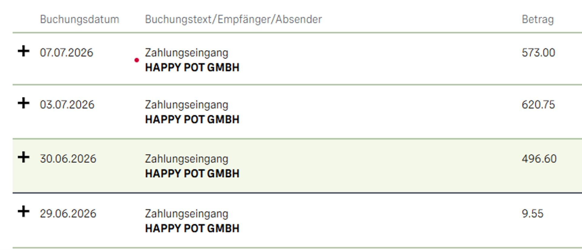 Bankauszug