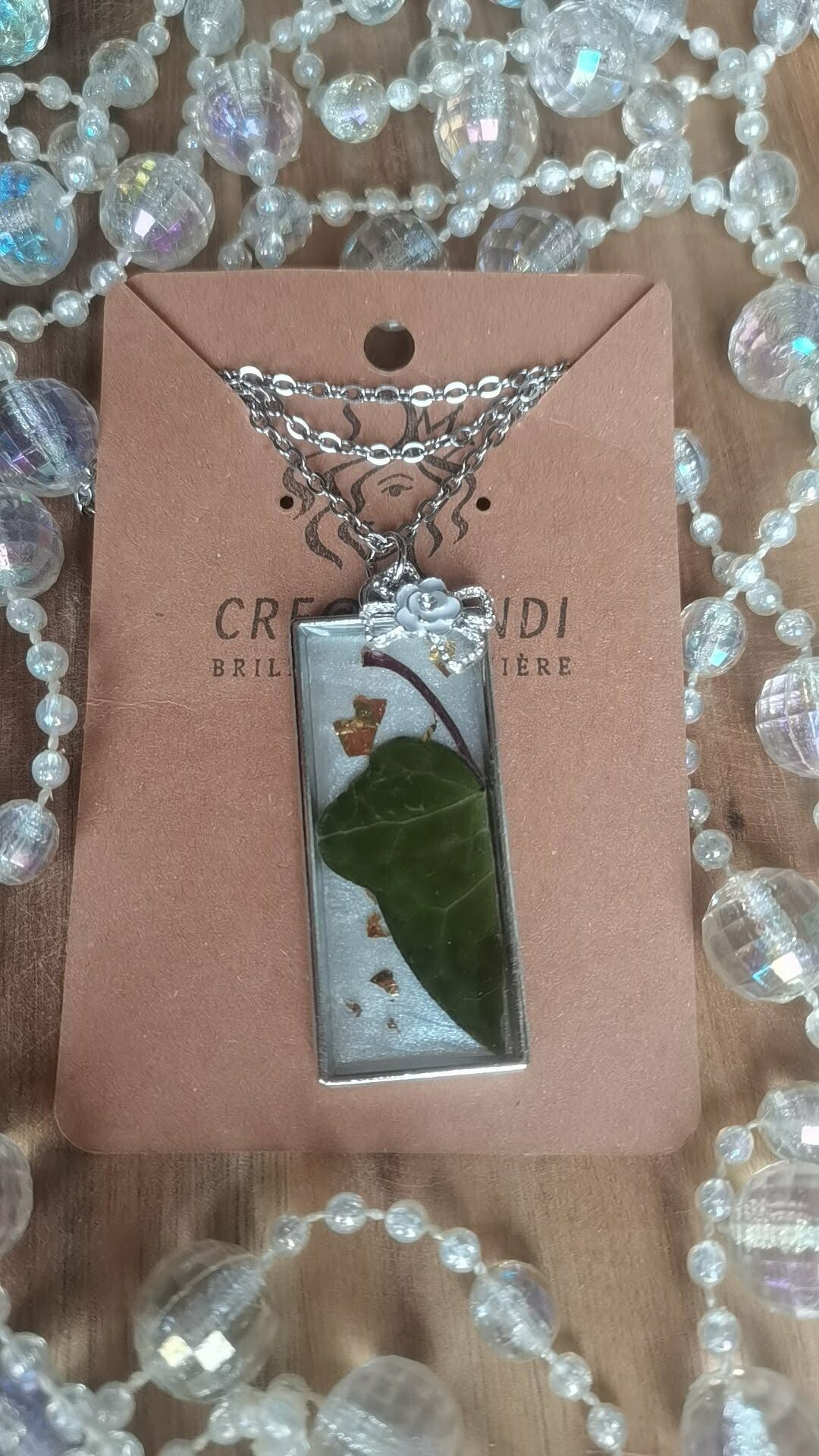 Collier Feuille d'Éternité
