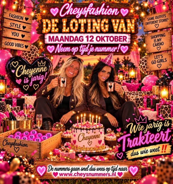 MAANDAG 12 OKTOBER MY BIRTHDAY  LIVE MIS HET NIET 19:00
