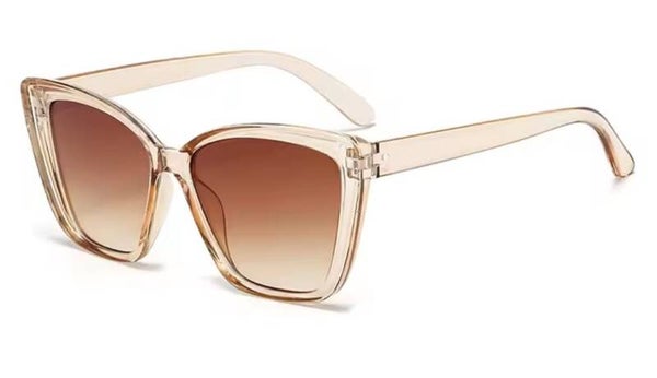Nude Transparent Cat Eye Vintage Sunglasses