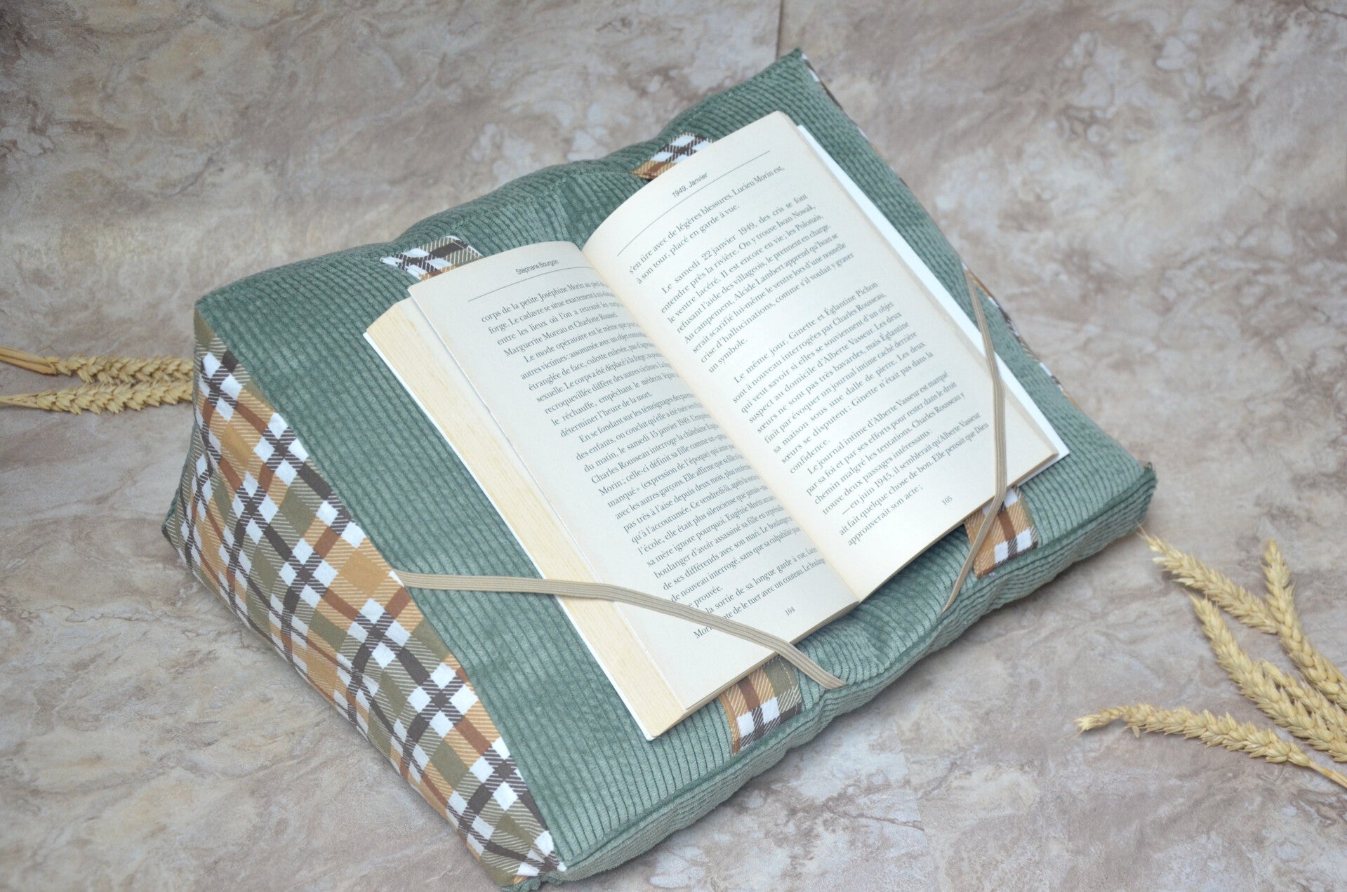 Coussin de lecture ergonomique