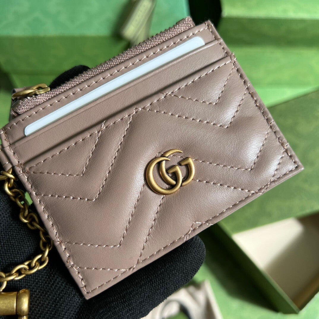 23ss GG Marmont keychain wallet size-10*7.5*1cm