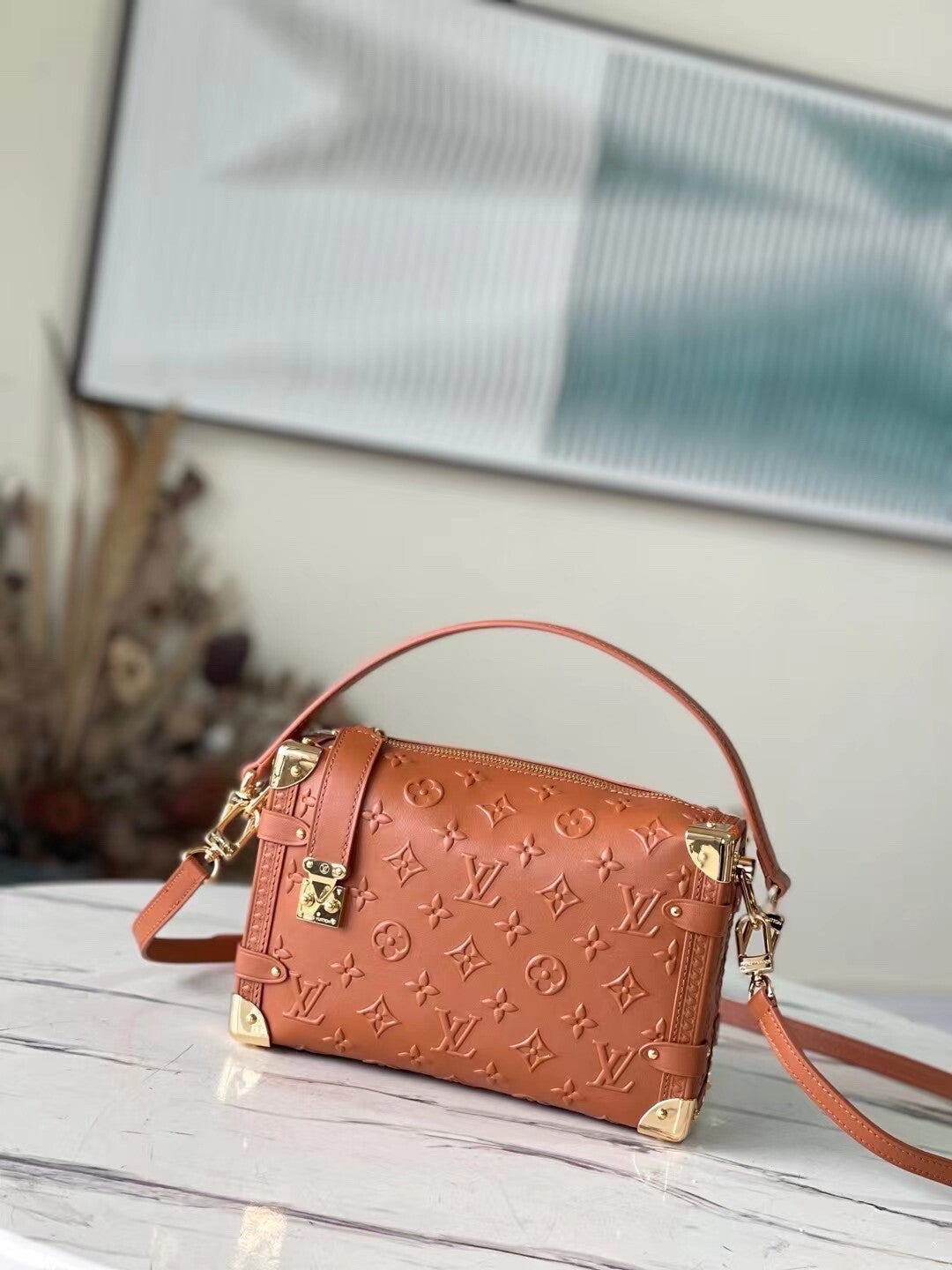 23SS LV SIDE TRUNK SHOULDER BAG