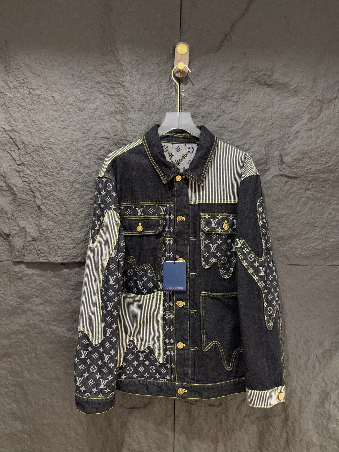 LV stitching nigo denim jacket 🔥