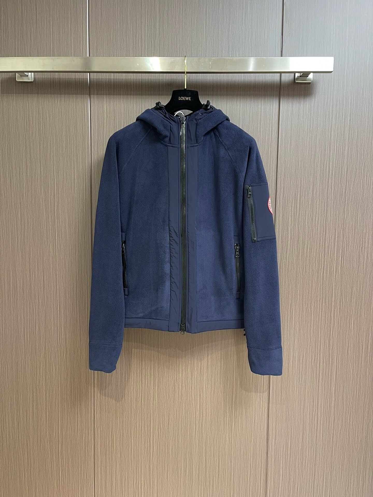 C//nada Goose  2023 autumn and winter new classic fleece hooded casual jacket