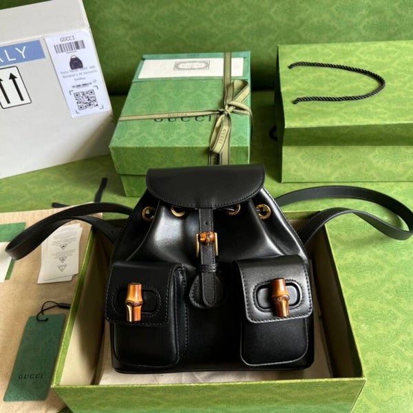 23ss Bamboo small backpack size-22*22*7cm z237094290