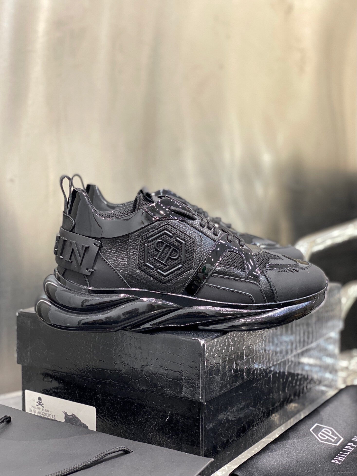 P/P leather sneakers -5